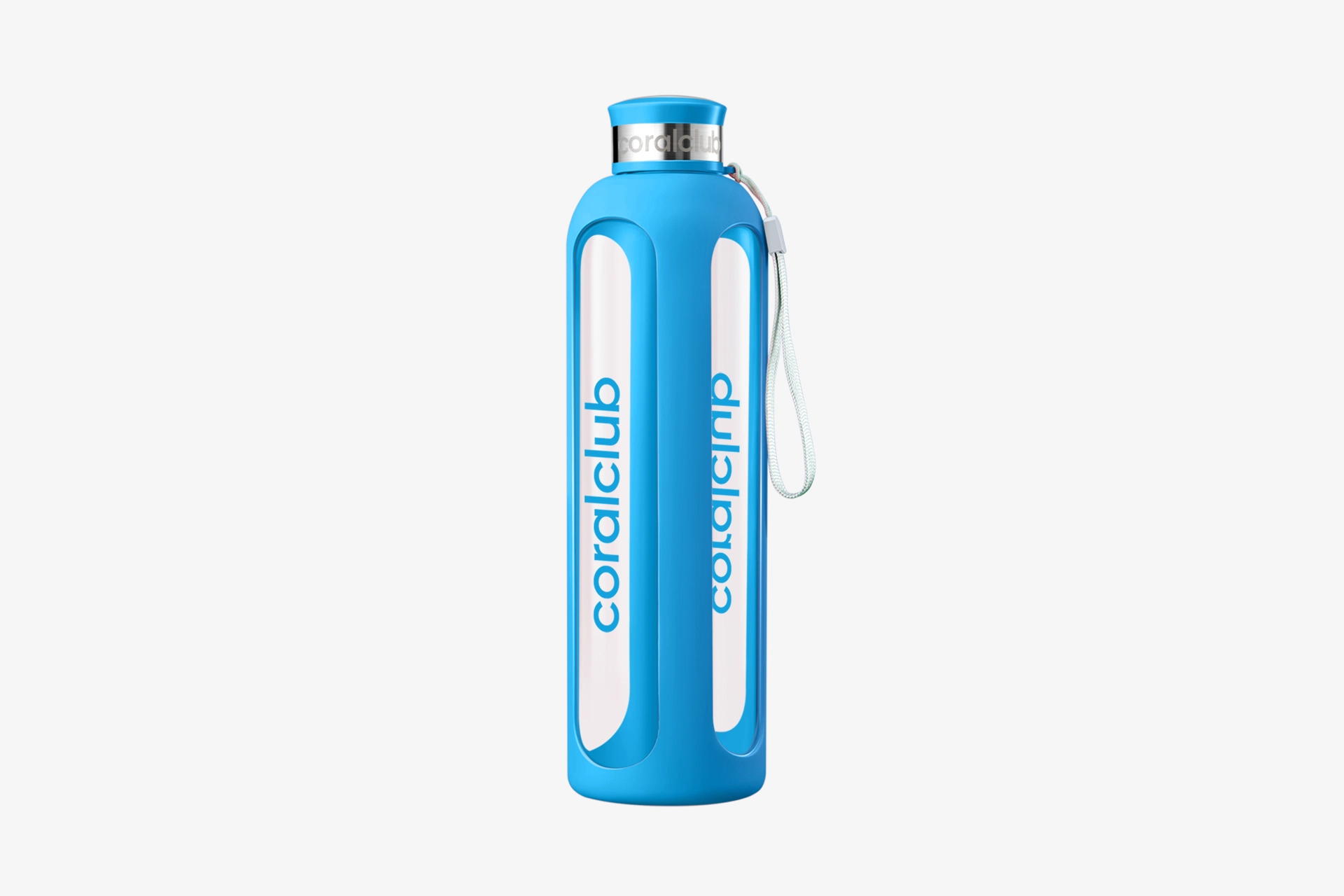Clear Water glass bottle, Aquamarine